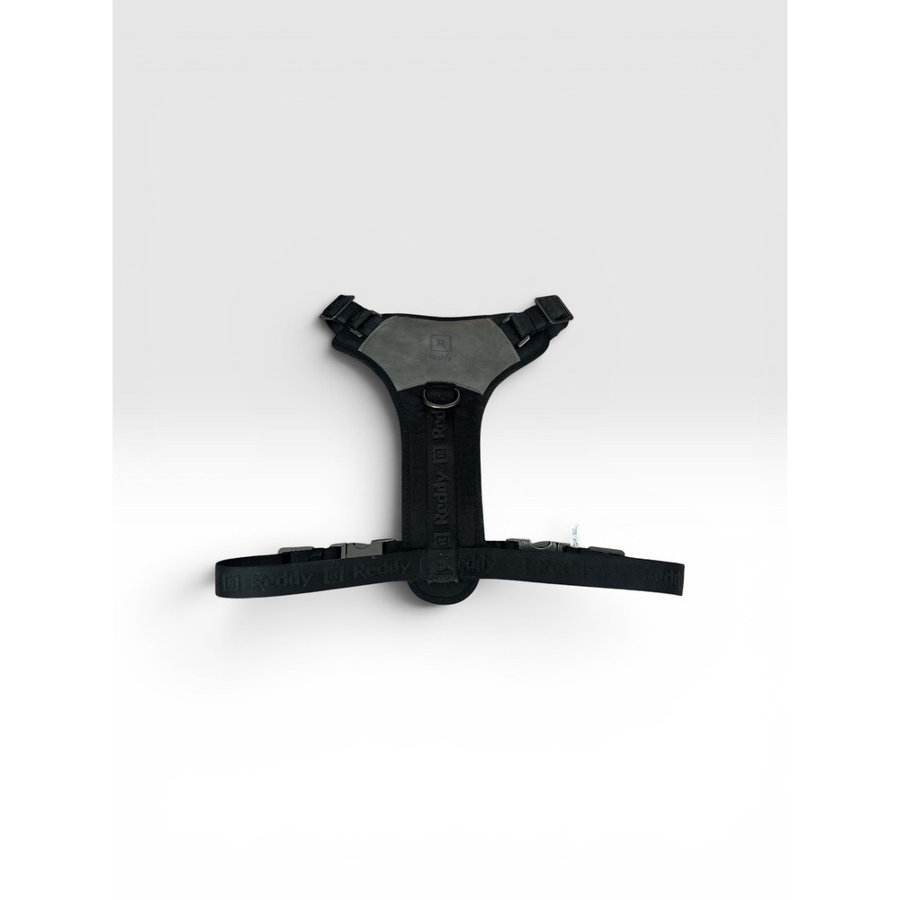Reddy Black Tactical Dog Harness Adjustable Recycled Metal Buckles 3381232
